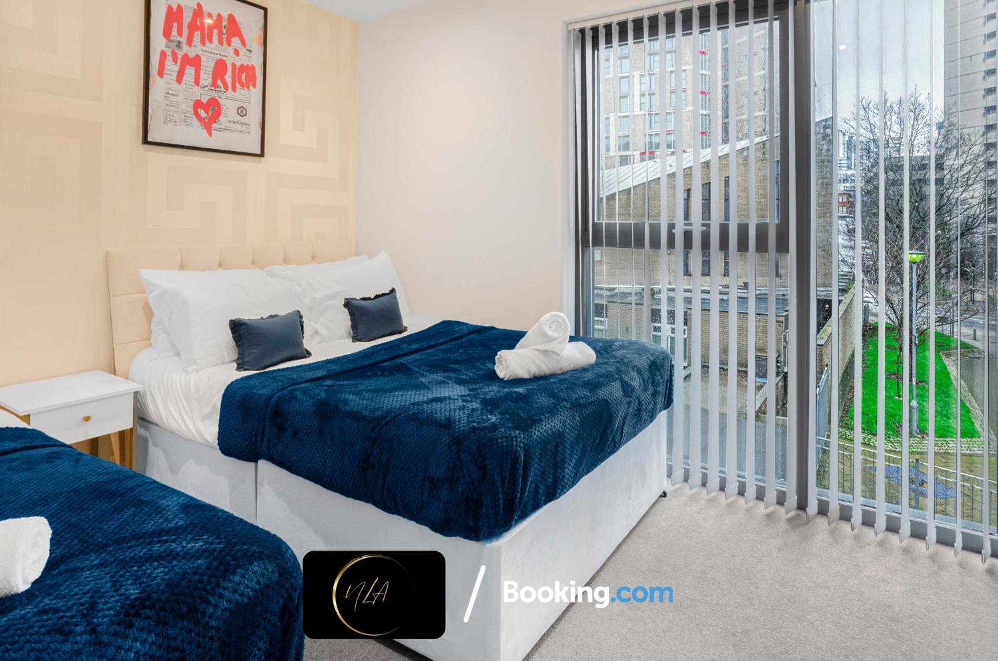 City Centre Apartment With Free Parking, 2 Bathrooms, Netflix And Wifi - Suitable For Contractors And Families - By Noor Luxury Accommodations Birmingham Eksteriør bilde