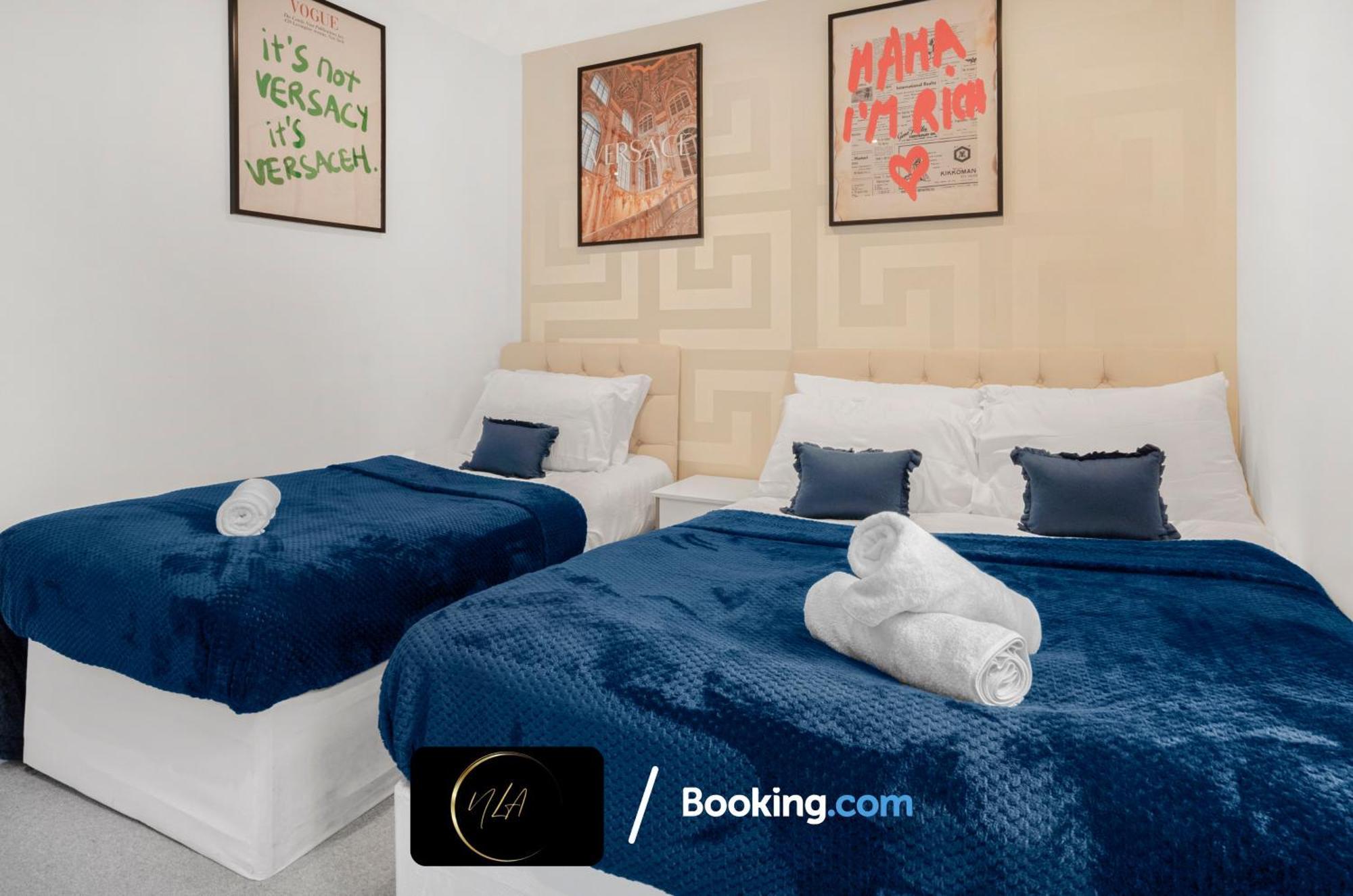 City Centre Apartment With Free Parking, 2 Bathrooms, Netflix And Wifi - Suitable For Contractors And Families - By Noor Luxury Accommodations Birmingham Eksteriør bilde