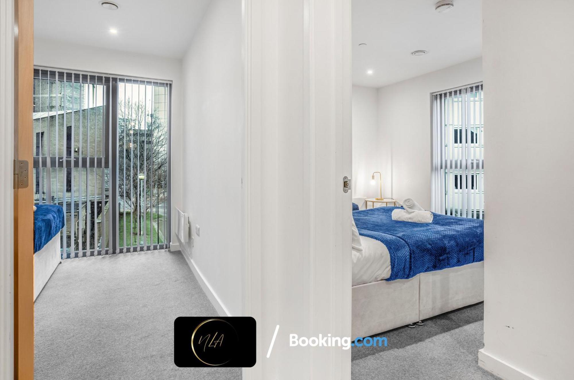 City Centre Apartment With Free Parking, 2 Bathrooms, Netflix And Wifi - Suitable For Contractors And Families - By Noor Luxury Accommodations Birmingham Eksteriør bilde